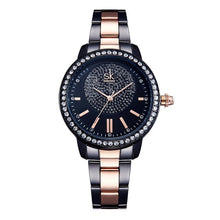 Load image into Gallery viewer, Women Fashion Round Analog Quartz Wrist Watch 36mm Bracelet Complete Schedule Glass Bangle